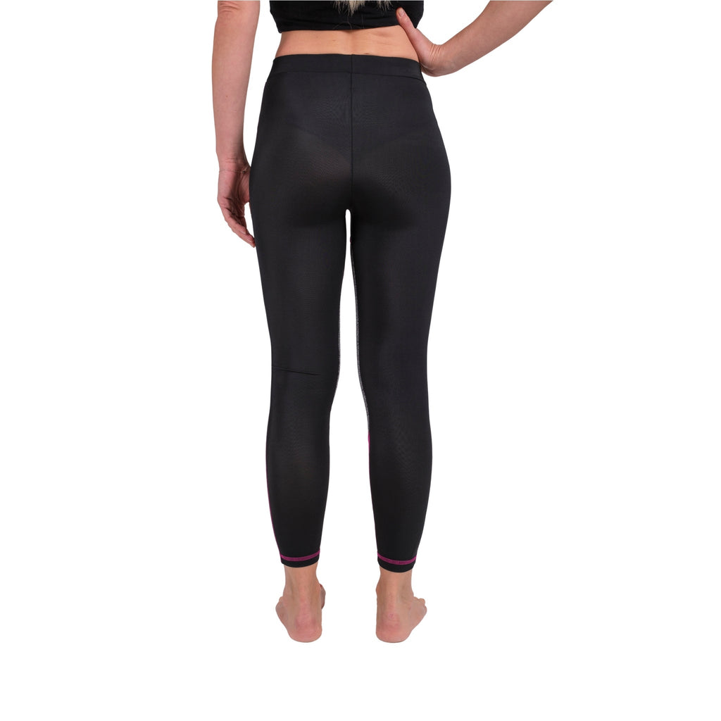TriTone Flex Fit Yoga Leggings – Charcoal, Black & Fuchsia