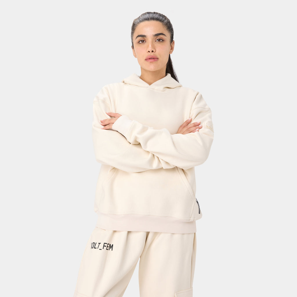 VOLTFEM_77 HOODIE — TACTICAL BIEGE