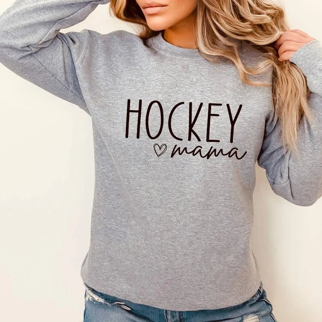 Hockey Mama Shirt, Crewneck Sweatshirt & Hoodie – Rustic Girls